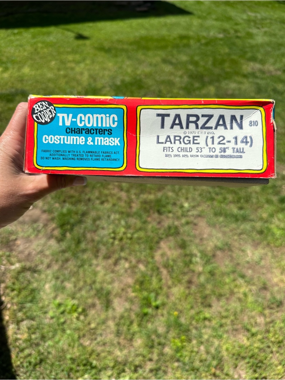 Vintage 1975 Ben Cooper TV Comic Tarzan Costume And Mask Child L (12-14) Used - Picture 9 of 14